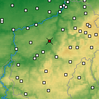 Nearby Forecast Locations - Durbuy - Mapa