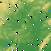 Nearby Forecast Locations - Míkulov - Mapa