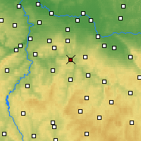 Nearby Forecast Locations - Sázava - Mapa