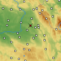Nearby Forecast Locations - Týniště nad Orlicí - Mapa