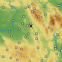 Nearby Forecast Locations - Vamberk - Mapa