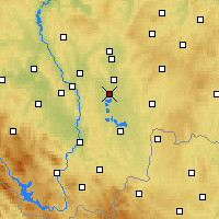 Nearby Forecast Locations - Veselí nad Lužnicí - Mapa