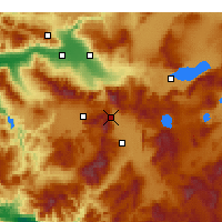 Nearby Forecast Locations - Serinhisar - Mapa