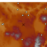 Nearby Forecast Locations - Derinkuyu - Mapa