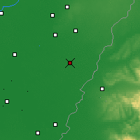 Nearby Forecast Locations - Berettyóújfalu - Mapa