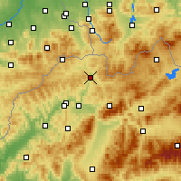 Nearby Forecast Locations - Krásno nad Kysucou - Mapa