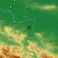 Nearby Forecast Locations - Bijeljina - Mapa