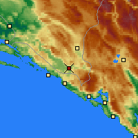 Nearby Forecast Locations - Trebinje - Mapa