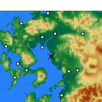 Nearby Forecast Locations - Ōmuta - Mapa