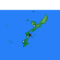 Nearby Forecast Locations - Uruma - Mapa