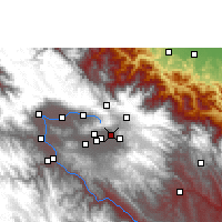 Nearby Forecast Locations - Punata - Mapa