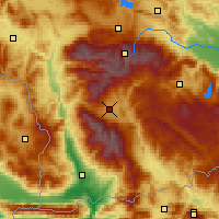 Nearby Forecast Locations - Razlog - Mapa