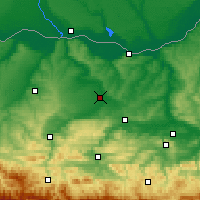 Nearby Forecast Locations - Levski - Mapa