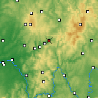 Nearby Forecast Locations - Schlüchtern - Mapa