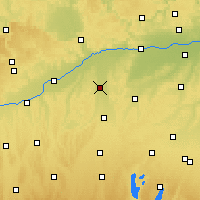 Nearby Forecast Locations - Meitingen - Mapa
