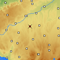 Nearby Forecast Locations - Illertissen - Mapa