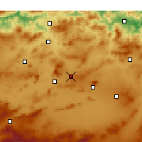 Nearby Forecast Locations - Aïn Fakroun - Mapa