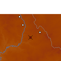 Nearby Forecast Locations - Luanshya - Mapa