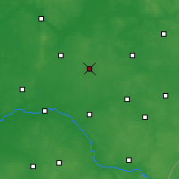 Nearby Forecast Locations - Wysokie Mazowieckie - Mapa