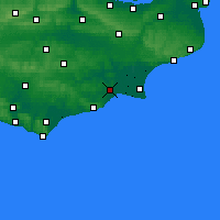 Nearby Forecast Locations - Rye - Mapa