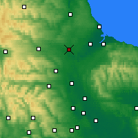 Nearby Forecast Locations - Darlington - Mapa