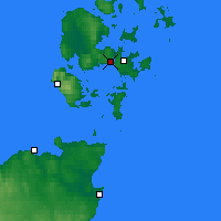 Nearby Forecast Locations - Orcadas - Mapa