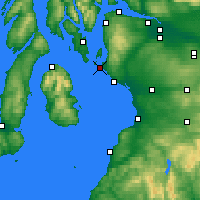 Nearby Forecast Locations - Fiordo de Clyde - Mapa