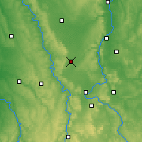 Nearby Forecast Locations - Lago de Madine - Mapa