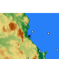 Nearby Forecast Locations - Fourmile Beach - Mapa