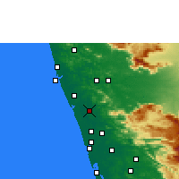 Nearby Forecast Locations - Thrissur - Mapa
