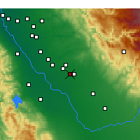 Nearby Forecast Locations - Merced - Mapa