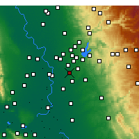 Nearby Forecast Locations - Rancho Cordova - Mapa