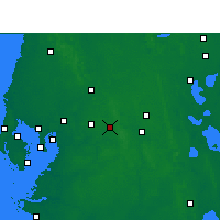 Nearby Forecast Locations - Lakeland - Mapa