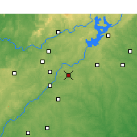 Nearby Forecast Locations - DeKalb- Peachtree aeropuerto - Mapa