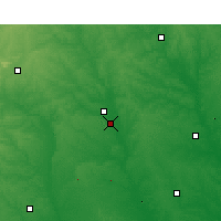 Nearby Forecast Locations - Warner Robins - Mapa