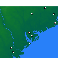 Nearby Forecast Locations - Beaufort - Mapa