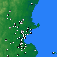 Nearby Forecast Locations - Beverly - Mapa