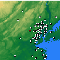 Nearby Forecast Locations - Morristown - Mapa