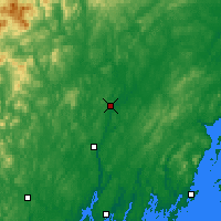 Nearby Forecast Locations - Waterville - Mapa