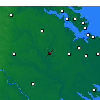Nearby Forecast Locations - Franklin - Mapa
