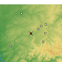 Nearby Forecast Locations - Siloam Springs - Mapa