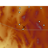 Nearby Forecast Locations - Nogales - Mapa