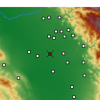 Nearby Forecast Locations - Hanford - Mapa