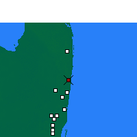 Nearby Forecast Locations - Boca Ratón - Mapa