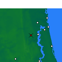 Nearby Forecast Locations - Cecil aeropuerto - Mapa