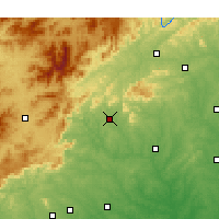 Nearby Forecast Locations - Rutherfordton - Mapa