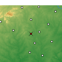Nearby Forecast Locations - Gastonia - Mapa