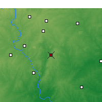 Nearby Forecast Locations - Asheboro - Mapa