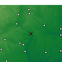 Nearby Forecast Locations - Erwin - Mapa