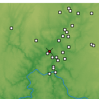 Nearby Forecast Locations - Hamilton - Mapa